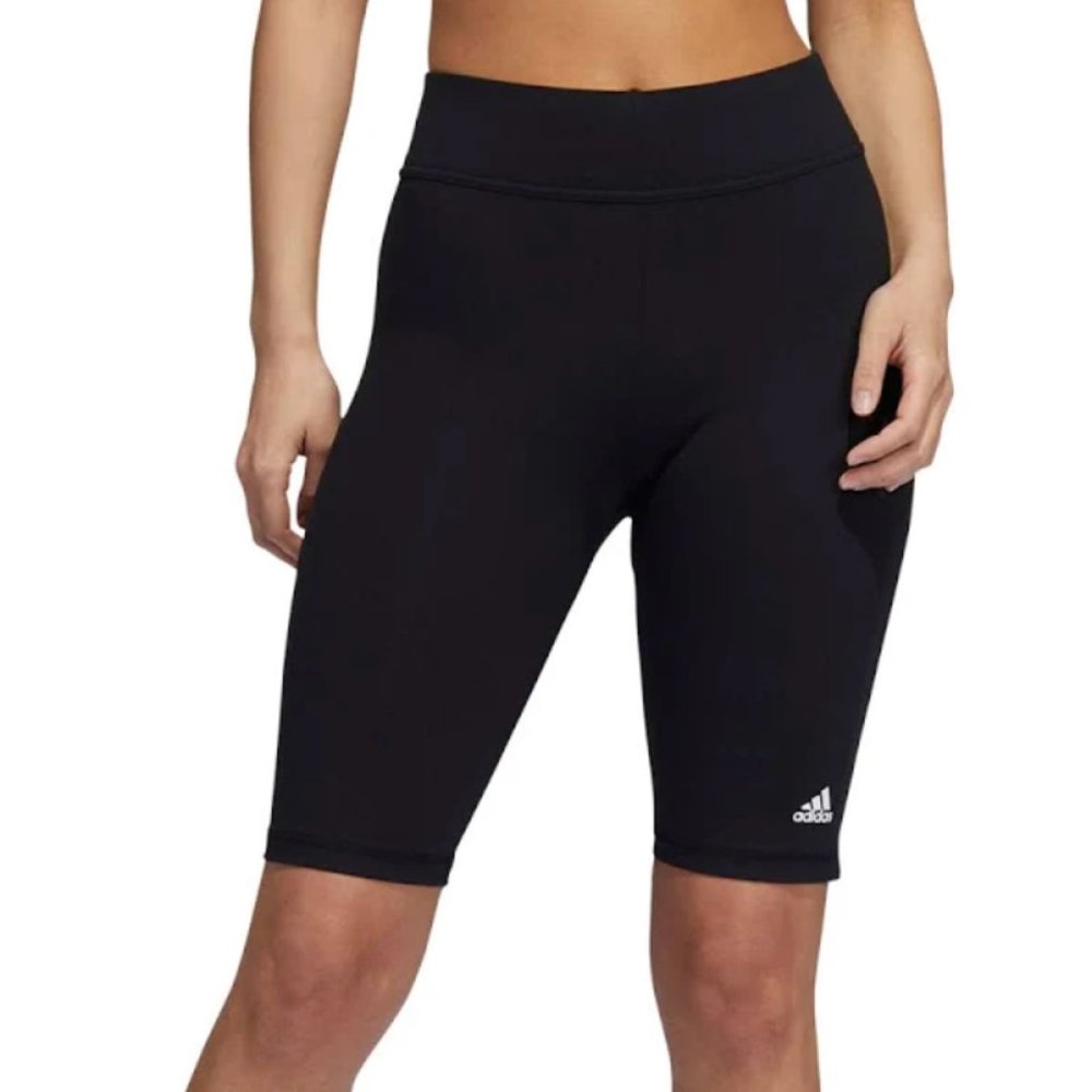 NWT Adidas Women's Cotton Bike Shorts Black Size Medium